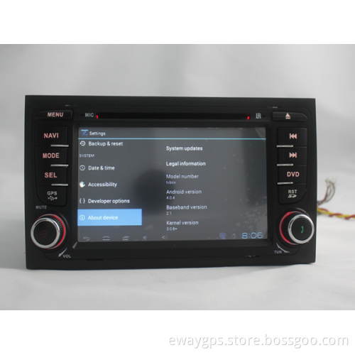 Update Special GPS Navigation to Android4.0 for Audi A4 (EW814)